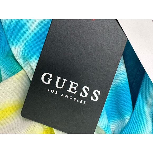 Guess multicolor vibrant tie dye short sleeves t size Large - Picture 7 of 10